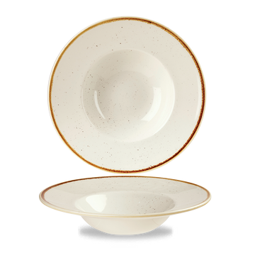 Barley White Wide Rim Bowl 24cm